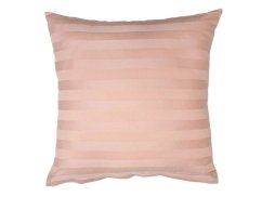 Povlak na polštář 40x40 Atlas grádl proužek 2,5 cm tmavě béžový