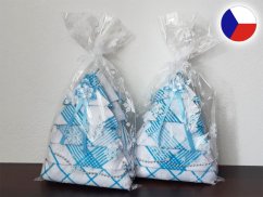 Dárkové utěrky Vánoční stromeček bílá/tyrkys 