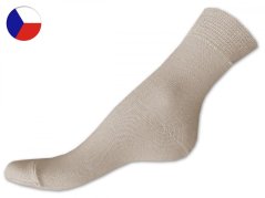 100% bavlněné ponožky 41/42 Hladké béžové
