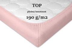 Jersey prostěradlo 80x220 EXCLUSIVE pudrové