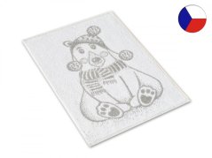 Malý vánoční ručník 35x50 ZARA 450g Lední medvěd šedý