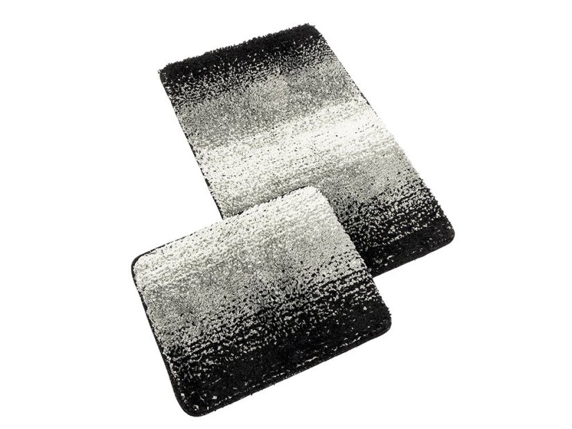 Koupelnové předložky set 2 ks Silver šedočerná