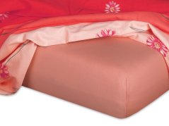 Jersey prostěradlo 90x220 EXCLUSIVE losos 