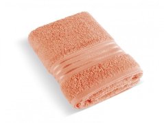 Komfortní froté ručník 50x100 LINIE lososová 500g