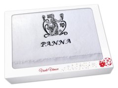 Vánoční dárkové balení ručníku Znamení Panna bílá/šedá