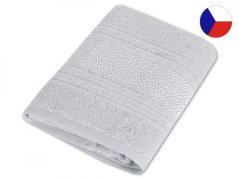 Luxusní froté osuška 70x140 Mozaika světle šedá 550g