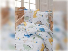 Povlečení do postýlky krep Dinosaurus 45x60, 90x135