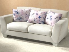 Povlak na polštář 40x40 krep KOMFORT Bloom elegance pudrová