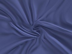 Luxusní saténové prostěradlo 80x200 tmavě modré