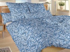 Francouzské bavlněné povlečení 240x200, 2x 70x90 KOMFORT Iluze světle modrá