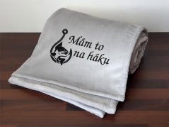 Deka pro rybáře 150x200 Mám to na háku šedá