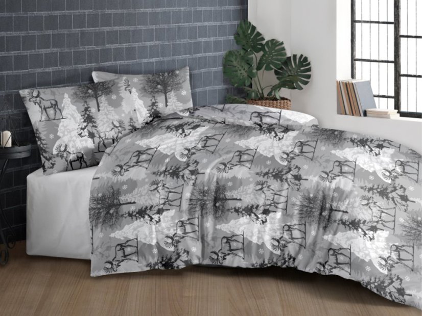 Vánoční povlečení bavlna EXCLUSIVE 70x90, 140x200 Lara