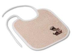 Dětský bryndák LOTA 25x25 Kamarádi z lesa béžová/bílá 350g