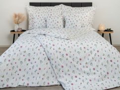 Francouzské povlečení krep EXCLUSIVE 2x 70x90, 200x200 Letní louka