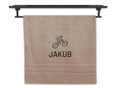 Ručník se jménem NA PŘÁNÍ béžový 50x100 Kolo horské