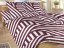Bavlněné francouzské povlečení 220x200, 2x 70x90 KOMFORT Zebra bordó