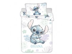 Dětské povlečení do postýlky 100x135, 40x60 Lilo a Stitch Ohana White