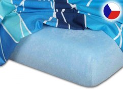 Froté prostěradlo 90x200 EXCLUSIVE světle modré