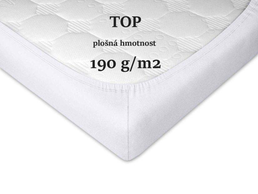 Jersey prostěradlo 90x200 EXCLUSIVE bílé 