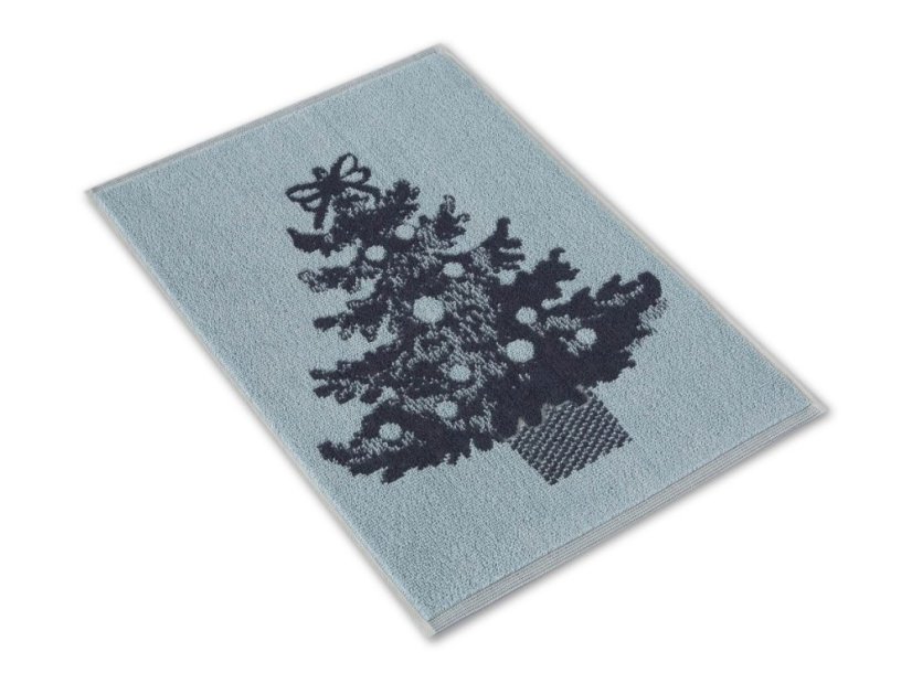 Malý kuchyňský ručník 35x50 ZARA 450g Vánoční stromeček modrošedá