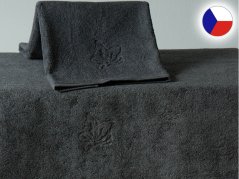Luxusní ručník 50x100 GRAND Motýlek 640g šedá