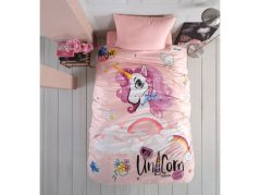Povlečení pro mladé EXCLUSIVE Unicorn růžový 70x90, 140x200