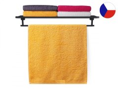 Luxusní osuška 70x140 JUVEL 580g Vlny 3D světle oranžové