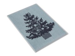 Malý kuchyňský ručník 35x50 ZARA 450g Vánoční stromeček modrošedá