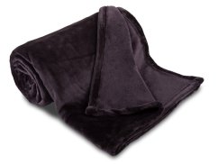 Luxusní mikroplyšová deka ME UNI SLEEP 150x200 Antracit 300g