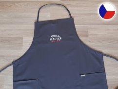 Zástěra pro muže s výšivkou šedá 72x100 GRILL MASTER HVĚZDY