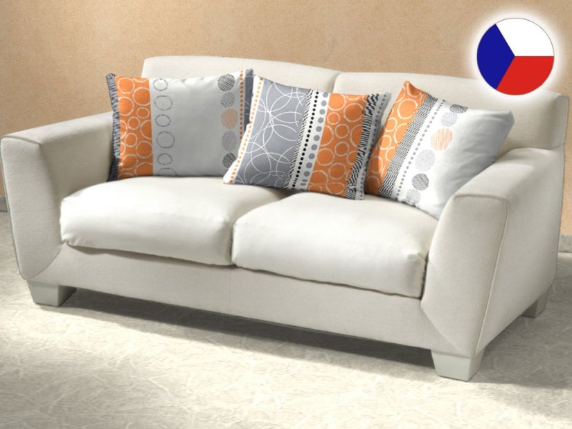 Krepový povlak na polštář 40x40 KOMFORT Ateliér oranžový