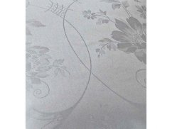 Luxusní damaškové povlečení BOHEMA Kytice šedá 2x 70x90, 200x200