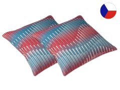 Damaškový dekorační polštářek 40x40 EXCELLENT SOPHIA Sunset oceán tmavý