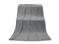 Luxusní deka mikroplyš 200x230 Šedá 400g