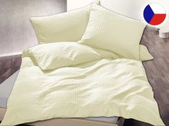 Povlečení krep KOMFORT Jednobarevné smetanové 2x 70x90, 220x200