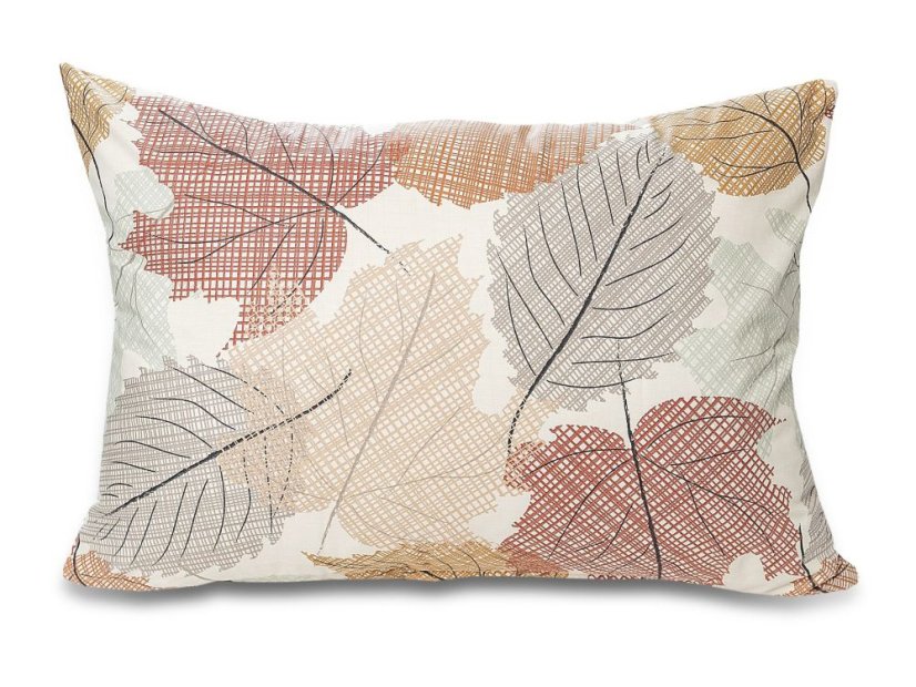 Bavlněný povlak na polštář EXCLUSIVE 70x90 Freja podzim - knoflik