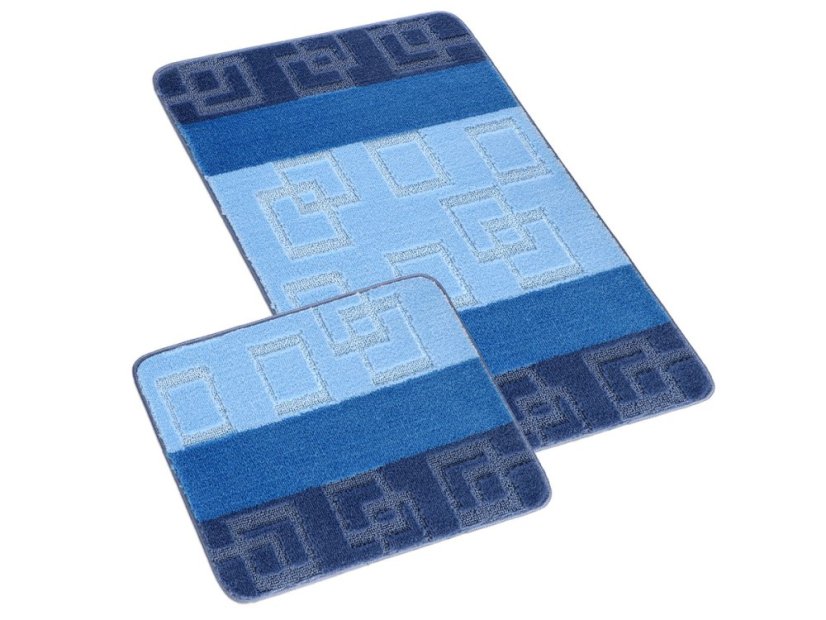 Koupelnová předložka 60x100 Kostky modré