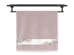 Froté osuška 70x140 NORA TISK 450g Pozdrav jara starorůžová