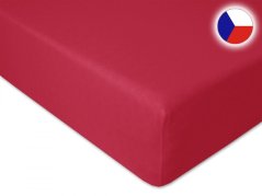 Prostěradlo jersey vínové 160x200