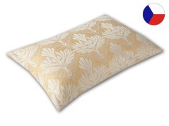 Damaškový povlak na polštář 40x60 EXCELLENT DIAMANT Podzimní listy zlaté