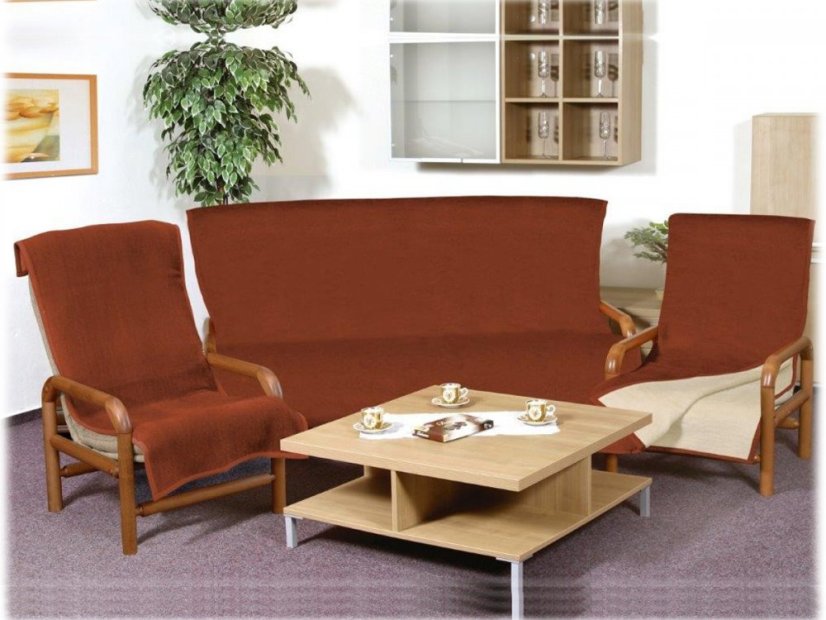 Přehoz na sedačku KIRA PLUS béžová - terra