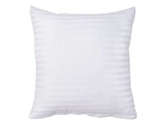Hotelový povlak na polštář 40x40 Atlas grádl bílý proužek 1 cm