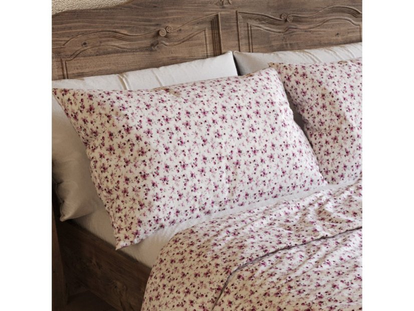 Bavlněné povlečení PROVENCE COLLECTION Violeta fialová 2x 70x90, 240x200