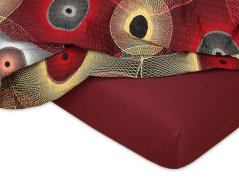 Jersey prostěradlo 80x220 EXCLUSIVE bordó 