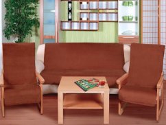 Přehoz na sedačku MICRO hnědý