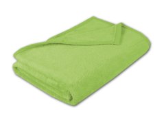 Luxusní deka mikroplyš 150x200 Světle zelená 400g