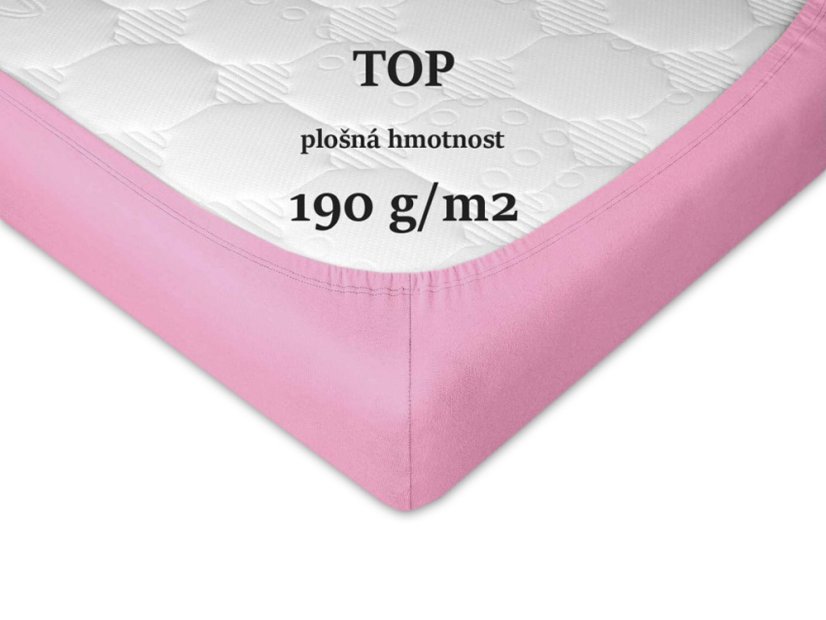 Jersey prostěradlo na kosmetické lehátko 60x190 EXCLUSIVE starorůžové