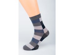 Veselé ponožky 38/39 STRETCH Kostka šedá