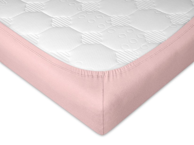 Jersey prostěradlo 100x220 EXCLUSIVE pudrové