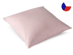 Luxusní saténový povlak na polštář 40x40 GEON Mossy white růžový
